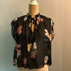 Ulla Johnson sheer summer blouse.